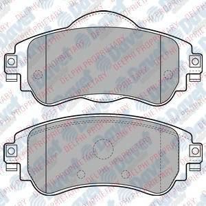 DELPHI LP2228 Fren Balatasi On (129mm) C4 09- Ds4 11-
